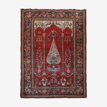 Handmade persian kashan rug 136x210cm