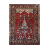 Handmade persian kashan rug 136x210cm