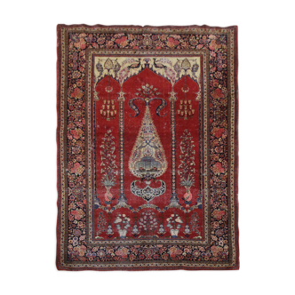 Handmade persian kashan rug 136x210cm