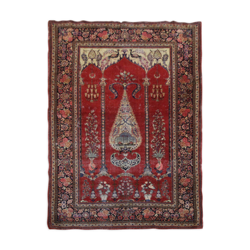 Handmade persian kashan rug 136x210cm