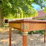 Louis XVI style mahogany flat desk, 19th century