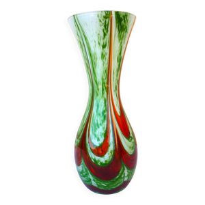 Grand vase en verre soufflé