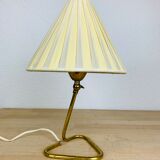 50s brass casserole lamp