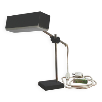 Cubic metal table lamp by Leclaire & Schäfer, 1960s