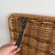 Large vintage wicker trunk