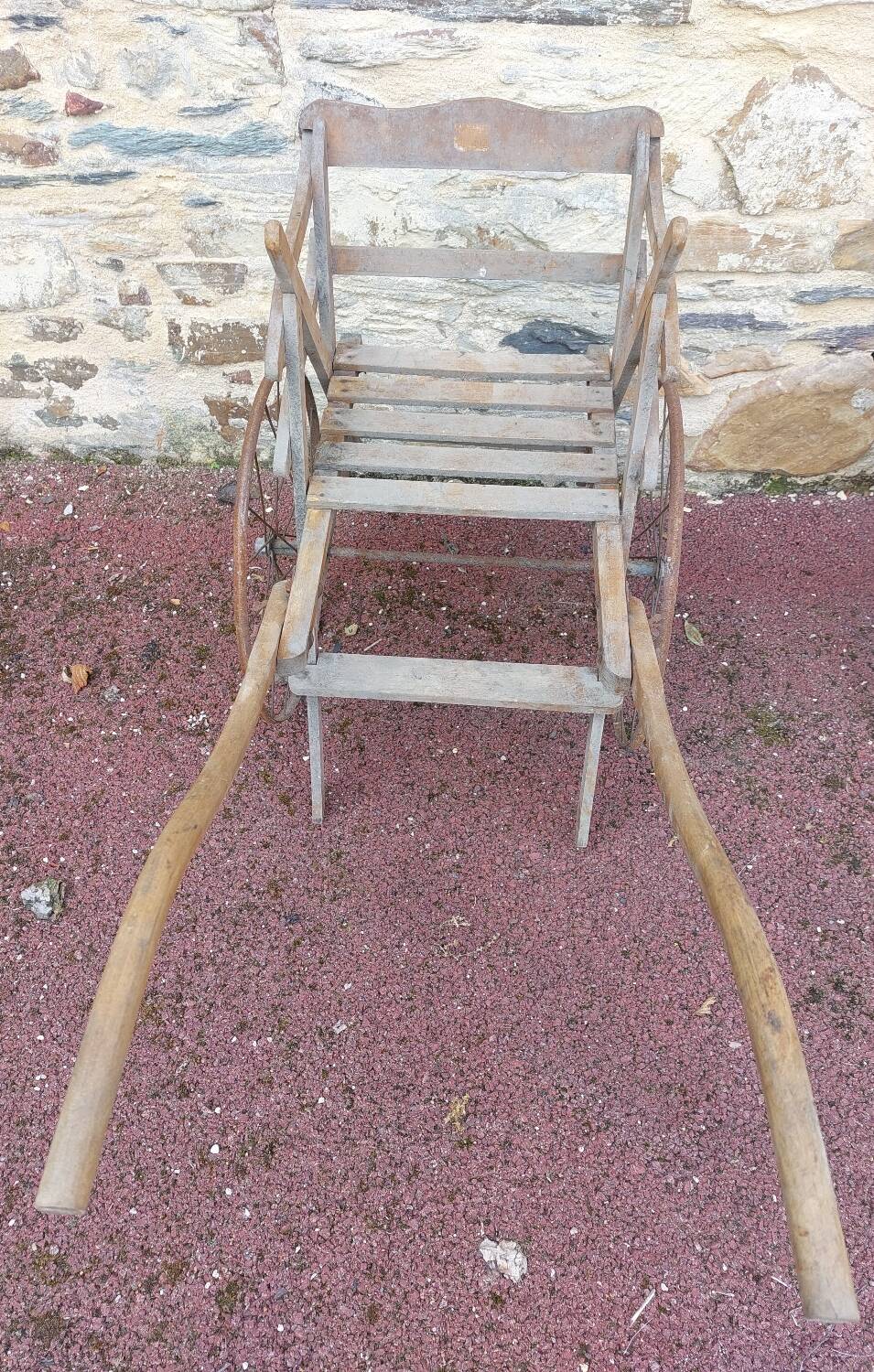 Old vintage wooden cart