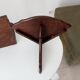 Pair of antique solid oak shelves