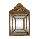 Napoleon III brass mirror 46x73cm