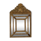 Napoleon III brass mirror 46x73cm