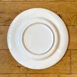 6 plates in unbleached earthenware