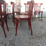 Bistro lot 9 tables and 16 chairs mahieu Jule bry