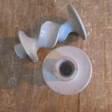 Vintage Soapstone Twisted Candlestick Duo?
