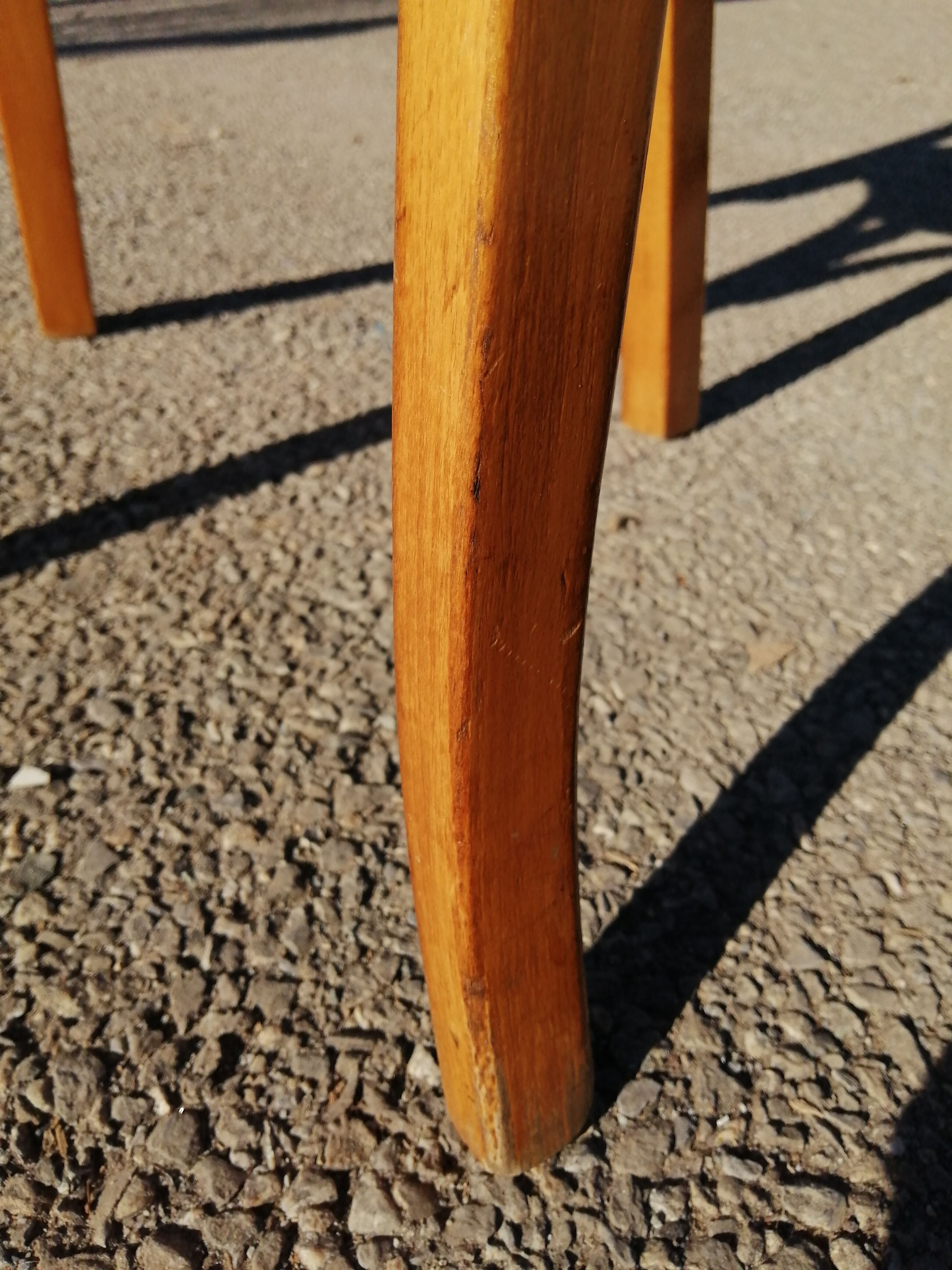 Series of 3 chairs bistrot bauhmann - vintage