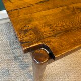 Brutalist oak coffee table
