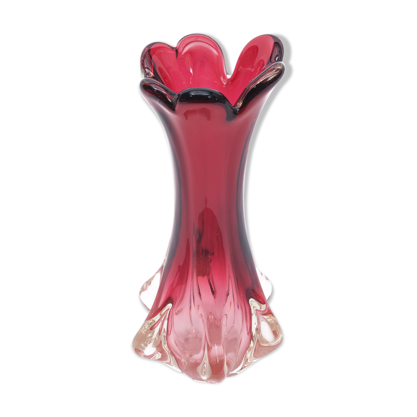 Murano vase “Chambord” red