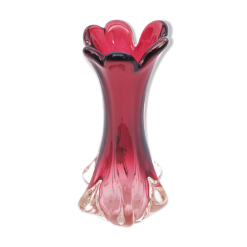 Murano vase “Chambord” red