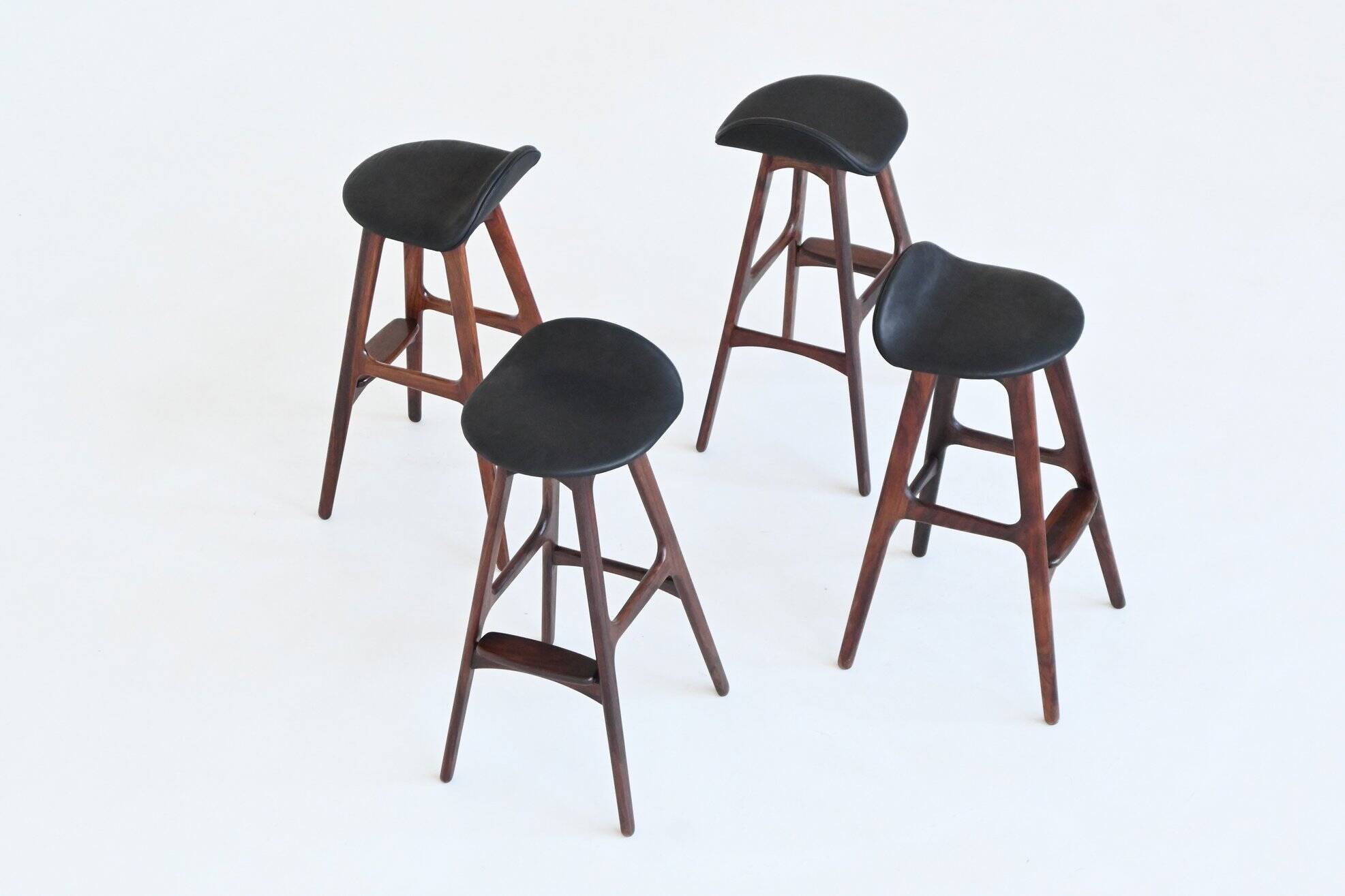 Erik Buch 'OD61' Bar Stools in rosewood Odense Mobler