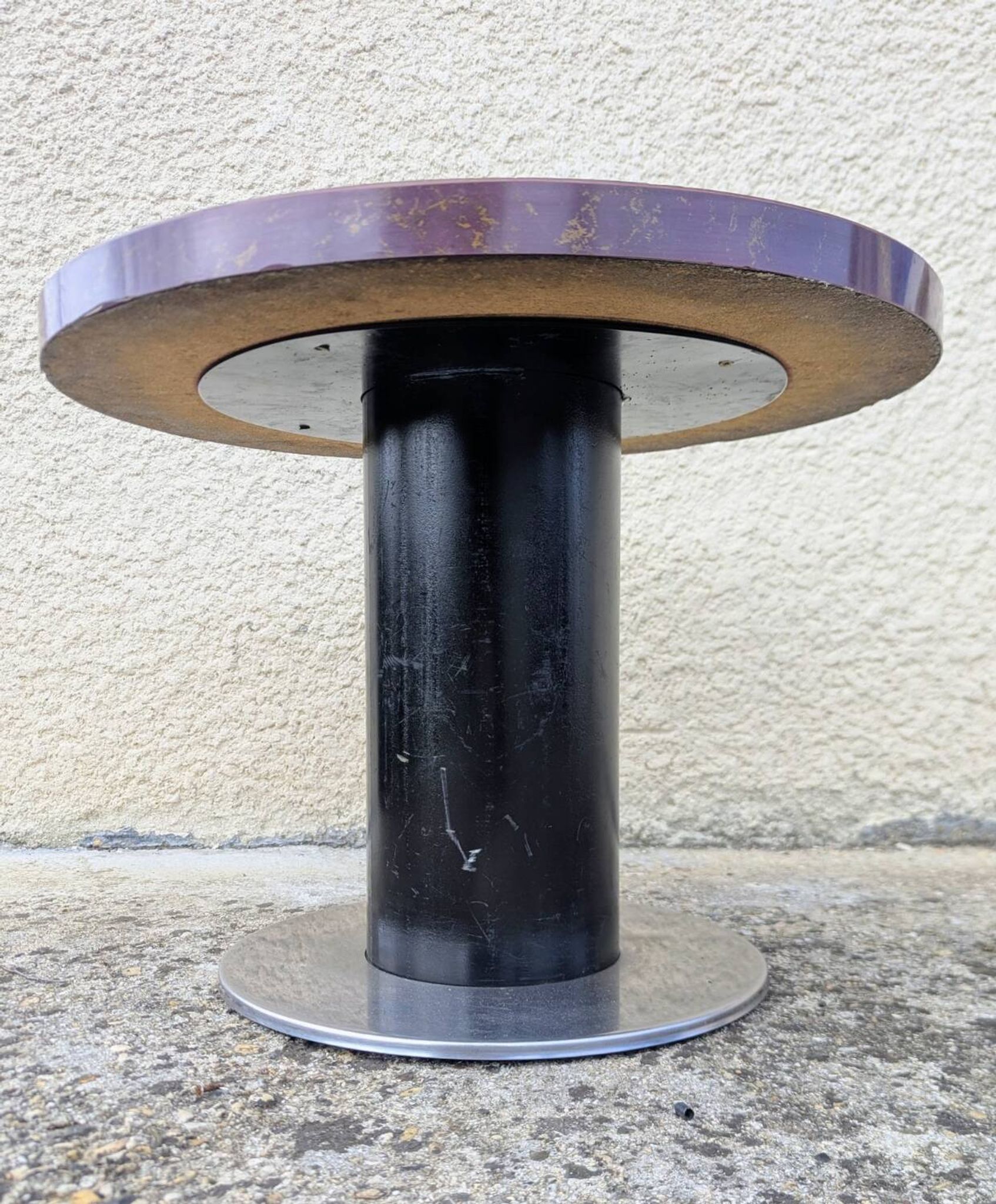 Vintage 70s coffee table with integrated cooler – bohemian spirit