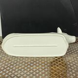 White ceramic butter dish
