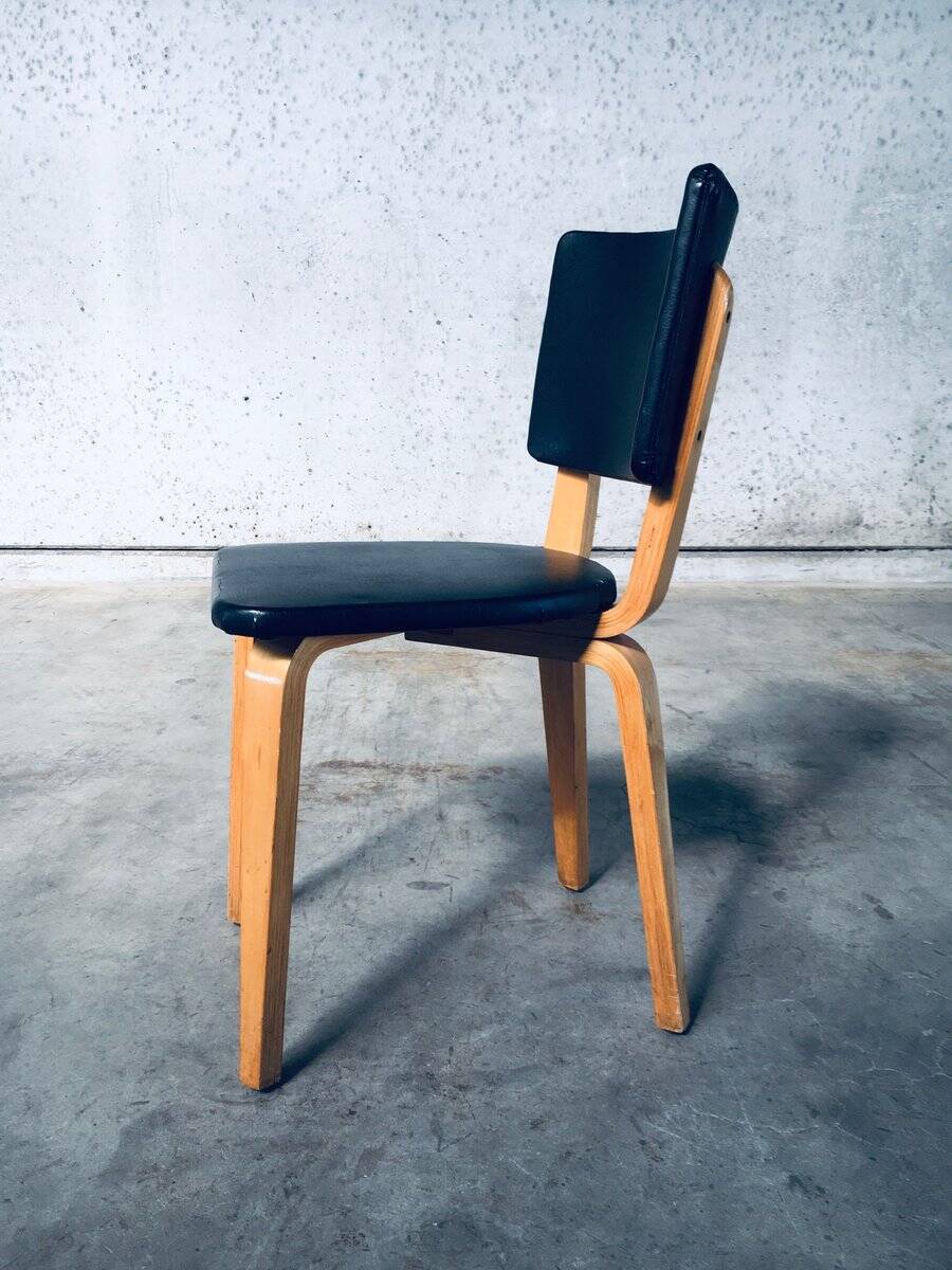 MCM Dutch Design Dining Chairs attributed to Cor Alons for Gouda Den Boer, 1950s, Set of 6