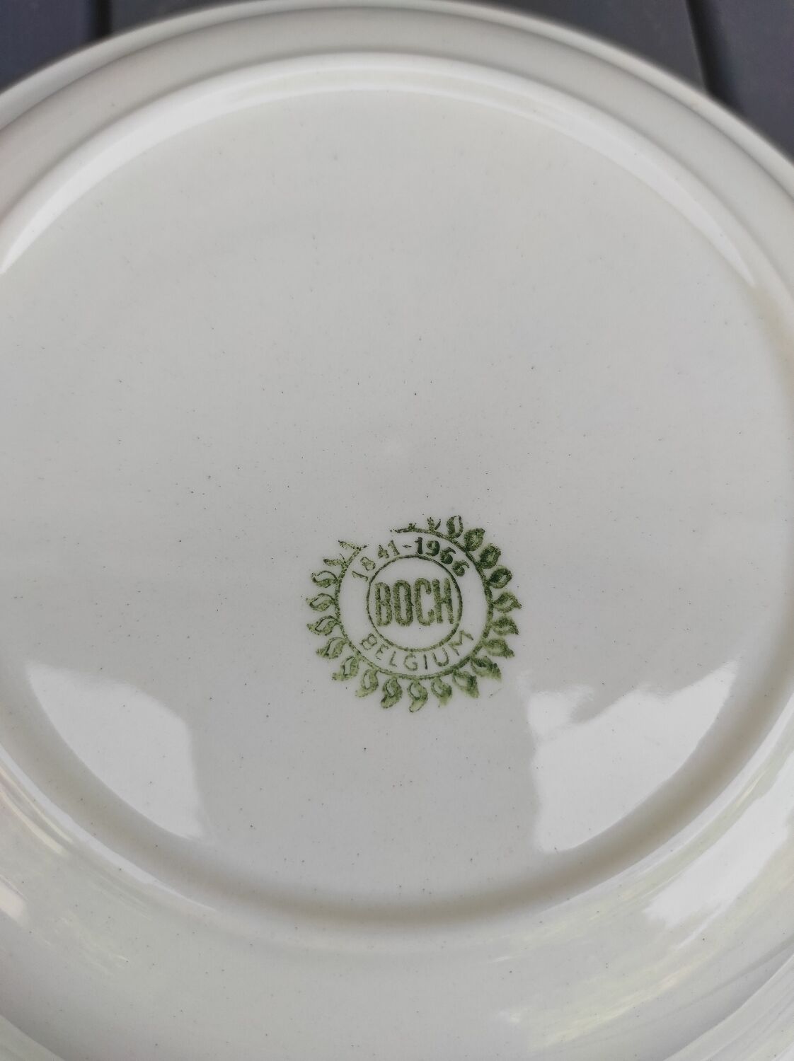 12 hollow plates Boch la Louvière 60s