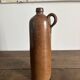 Vintage brown stoneware bottle – Large handled jug