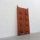Large 17th century Monastery doors in terracotta lacquered oak, Portugal