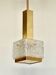 Arlus glass and brass pendant light from the 50s