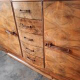 Art deco walnut sideboard
