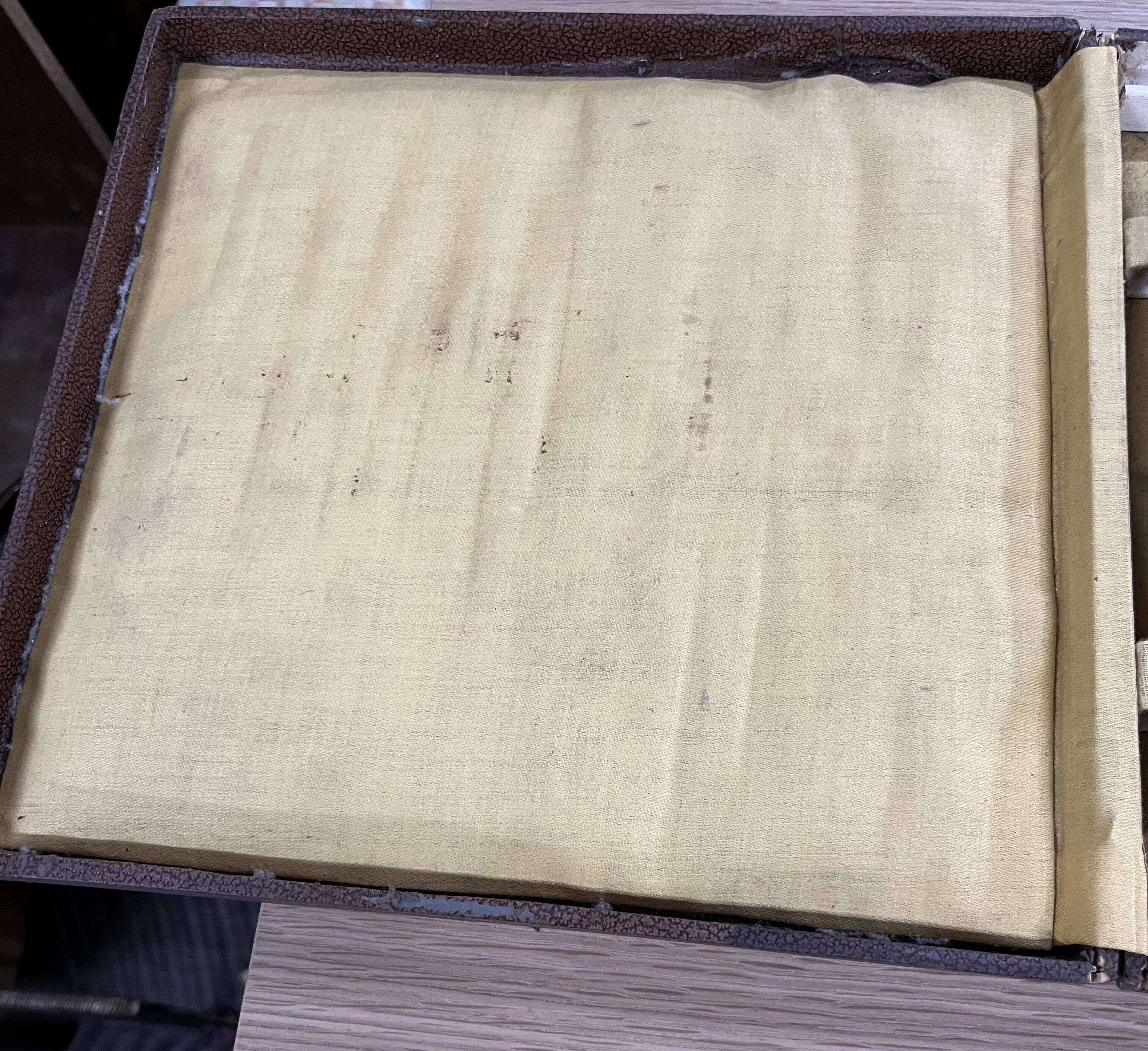 Old vintage knife box