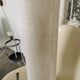 Lampadaire seventies totem, chrome et daim