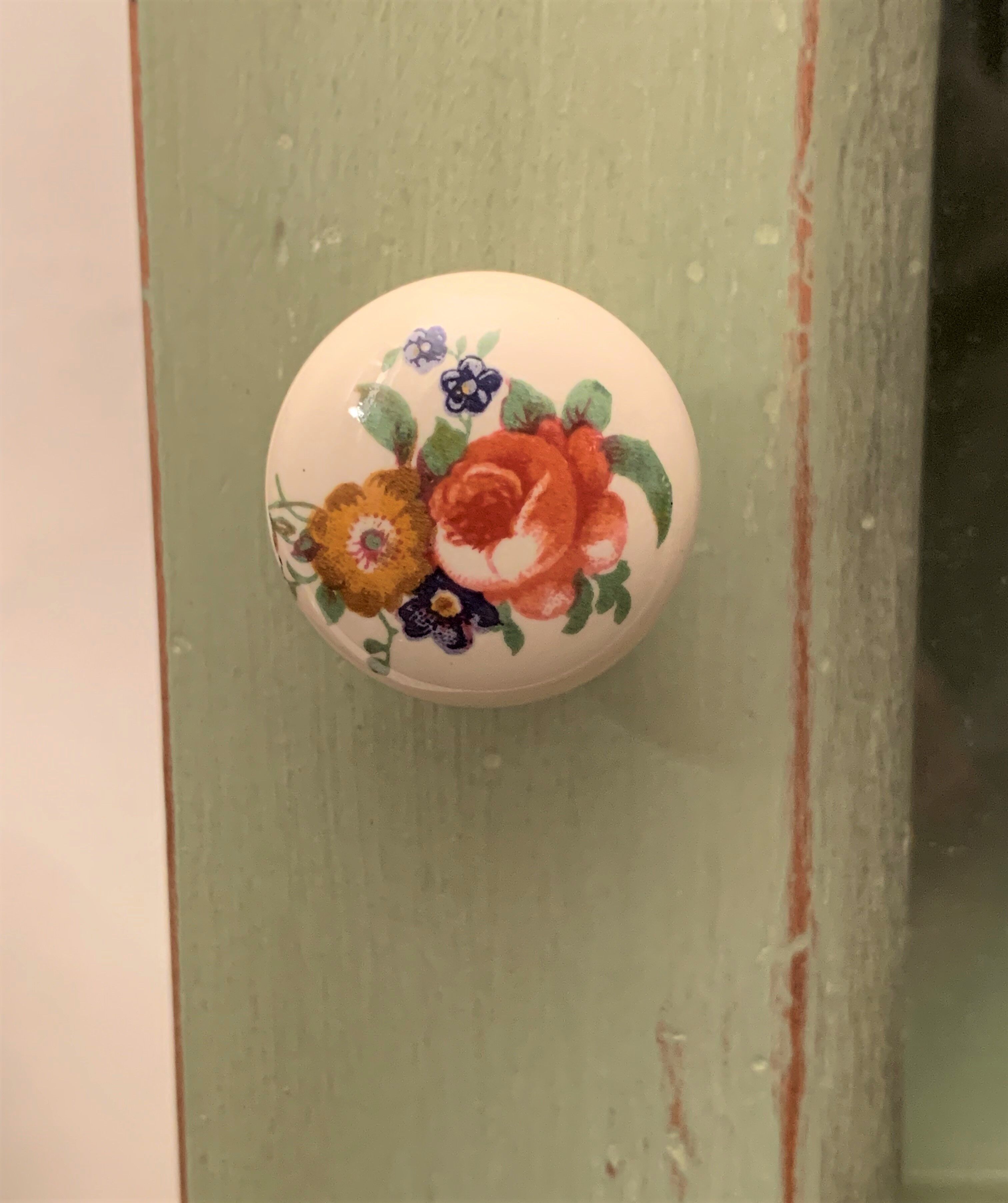 Old wall display case