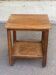 Vintage bar side table with wheels, Art Deco walnut, 1960.