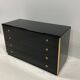 Black lacquered chest of drawers