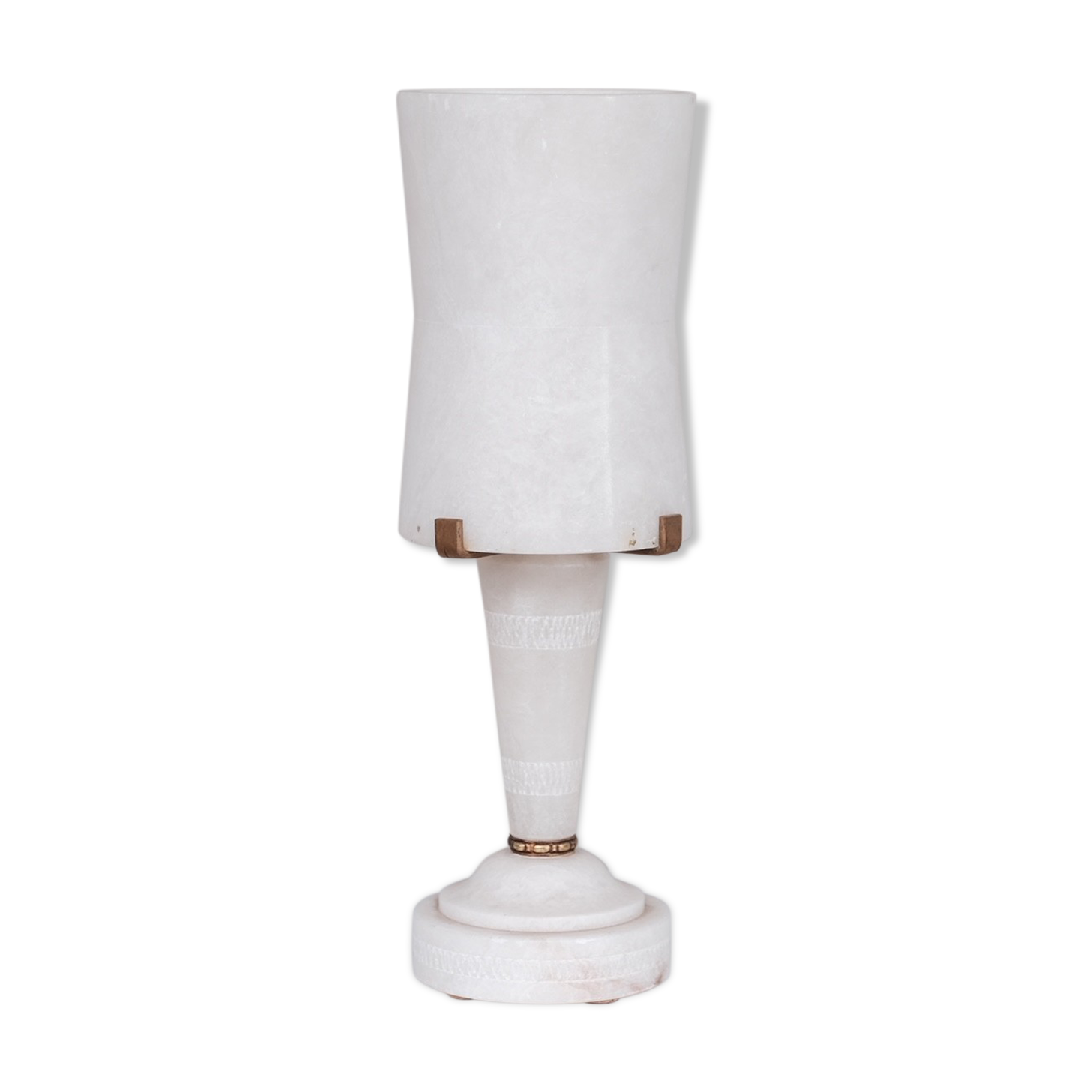 Alabaster french mid-century table lamp (6/7)