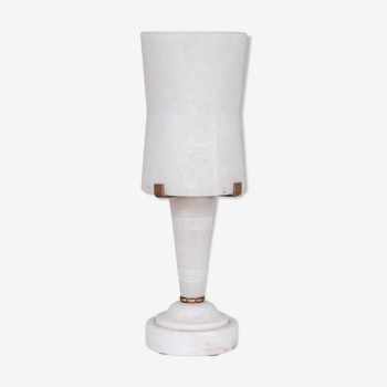 Alabaster french mid-century table lamp (6/7)
