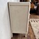 Commode blanche vintage pieds compas 1960