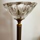 Cendrier sur pied laiton verre