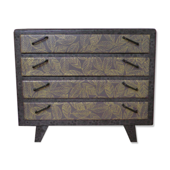 1950s Marouflée chest of drawers