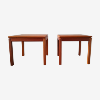 Pair of vintage coffee tables by Brodrene Andersen, Denmark 1960s