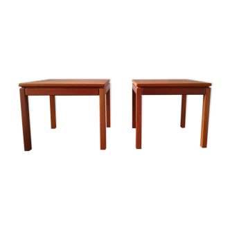 Pair of vintage coffee tables by Brodrene Andersen, Denmark 1960s