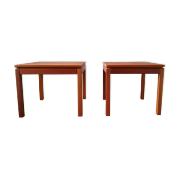 Pair of vintage coffee tables by Brodrene Andersen, Denmark 1960s