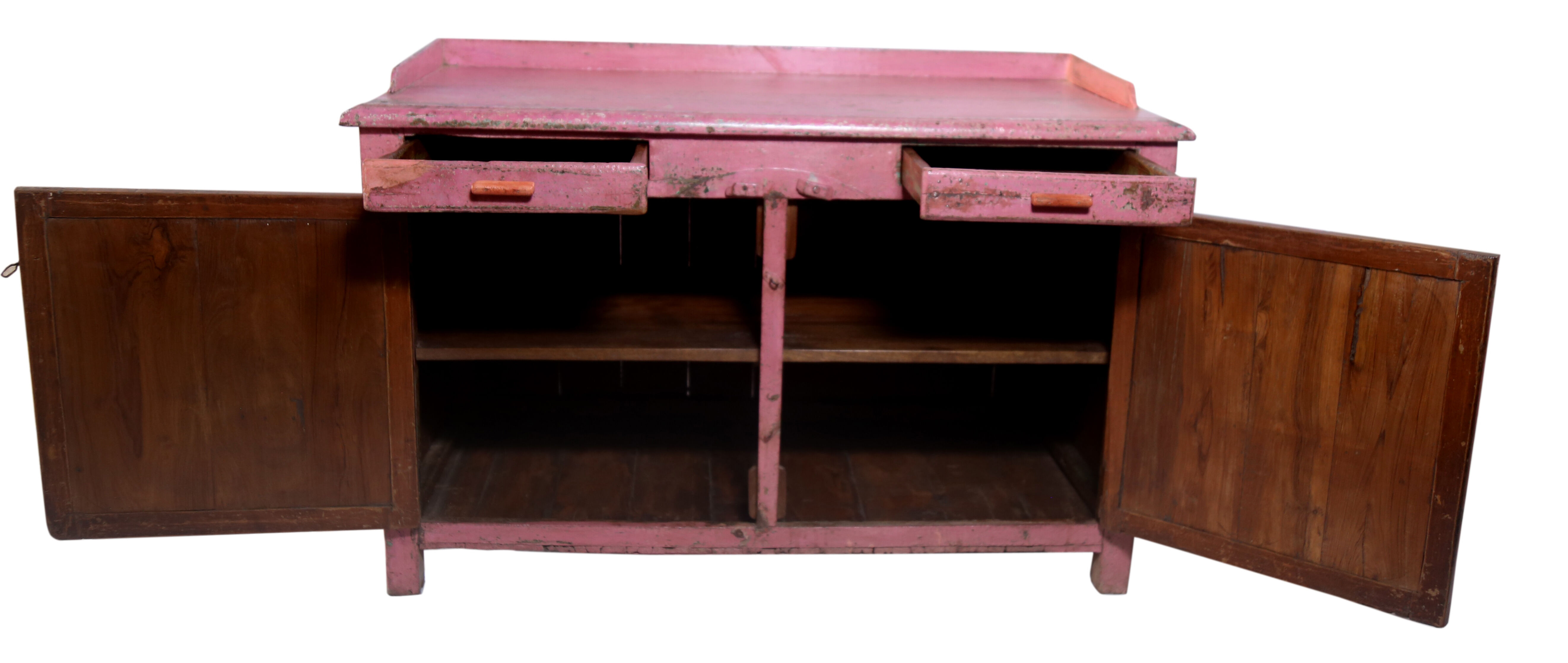 Buffet - old Burmese teak croass