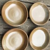 4 Assiettes creuses Grès de Brenne