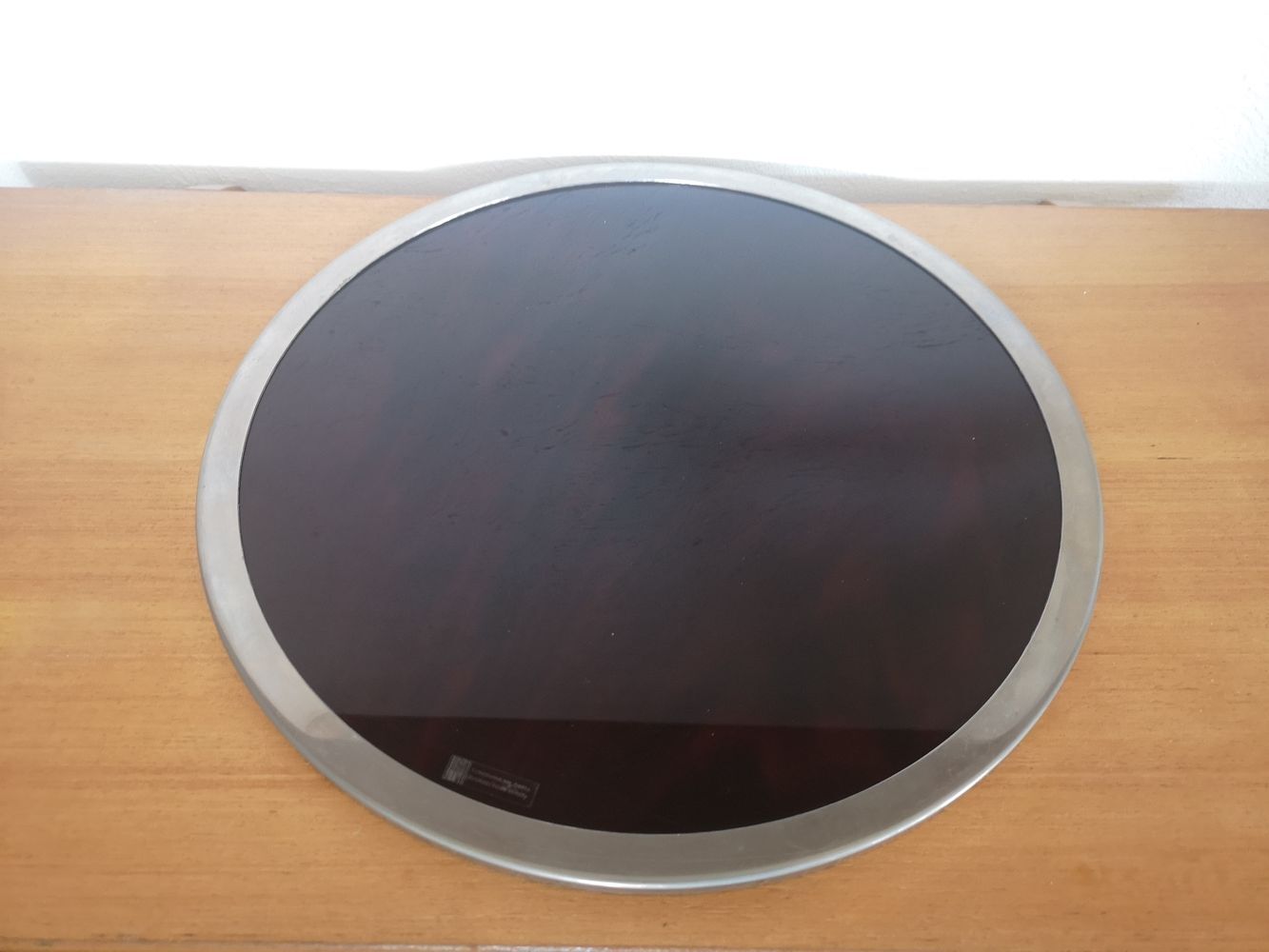 Large amber brown methacrylate tray - Felice Antonio Botta - Italy - 1970s