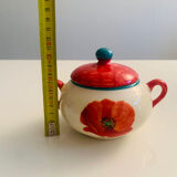 Lunéville porcelain coffee/tea service - "Poppy" collection