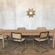 Old and large farm table early 20th shabby bistro fir