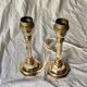 Pair of vintage brass lamp bases
