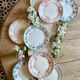 Lot de 10 assiettes plates anciennes en terre de fer dépareillées