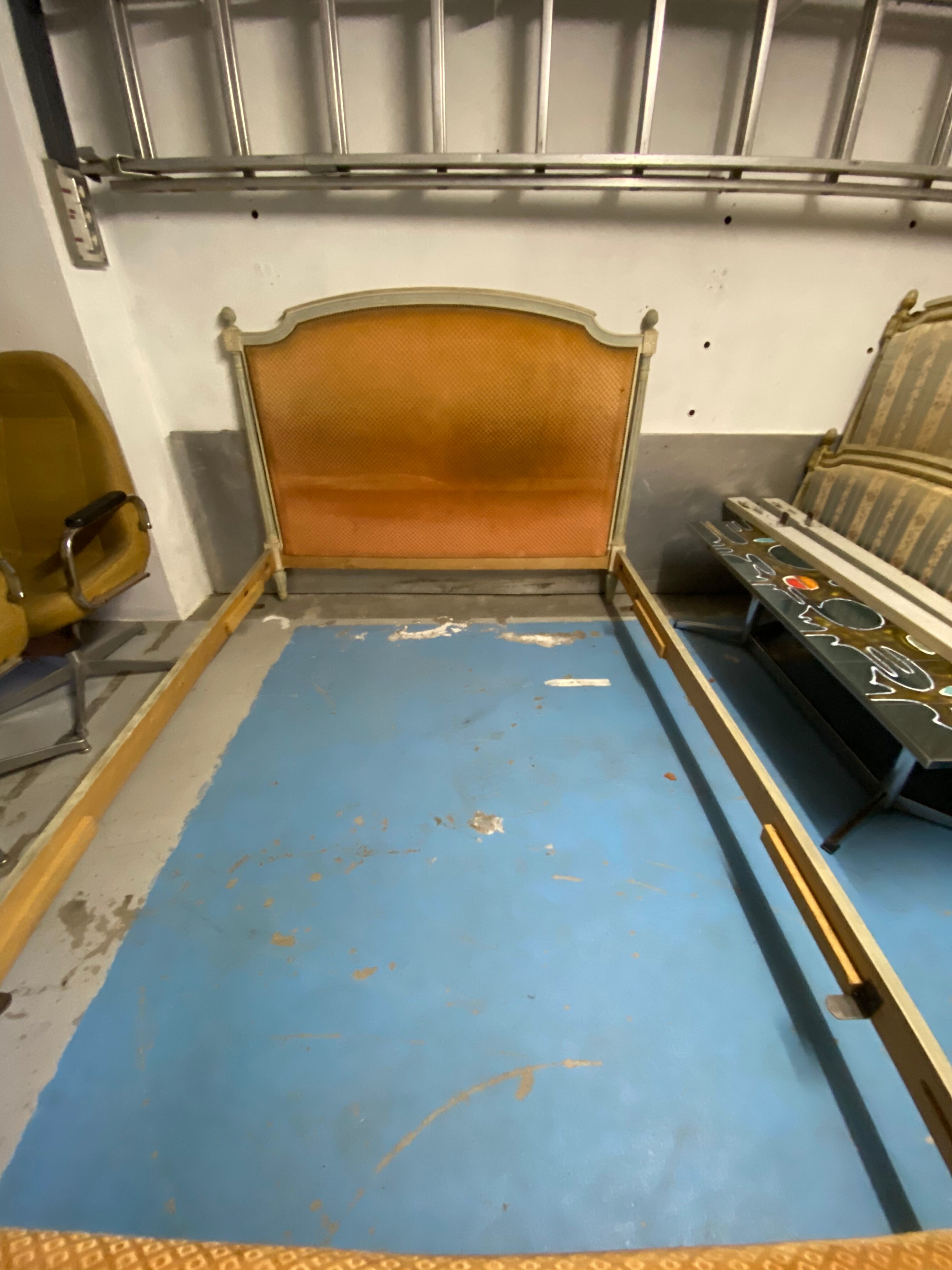 Louis XVII style bed frame with columns